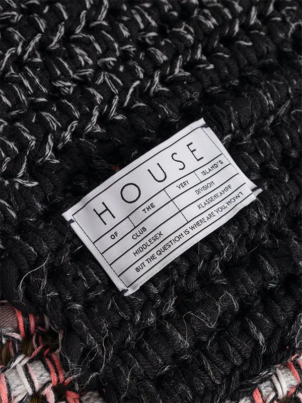 Henrik Vibskov Boutique Ender Scarf 8211 BlackMulti Men Knitwear