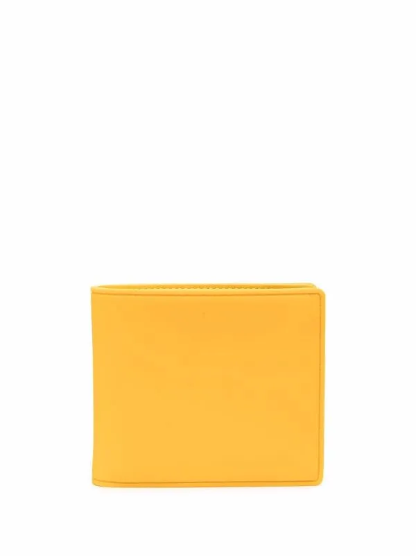 Henrik Vibskov Boutique FourStitch Logo BiFold Wallet 8211 Yellow Men Wallets