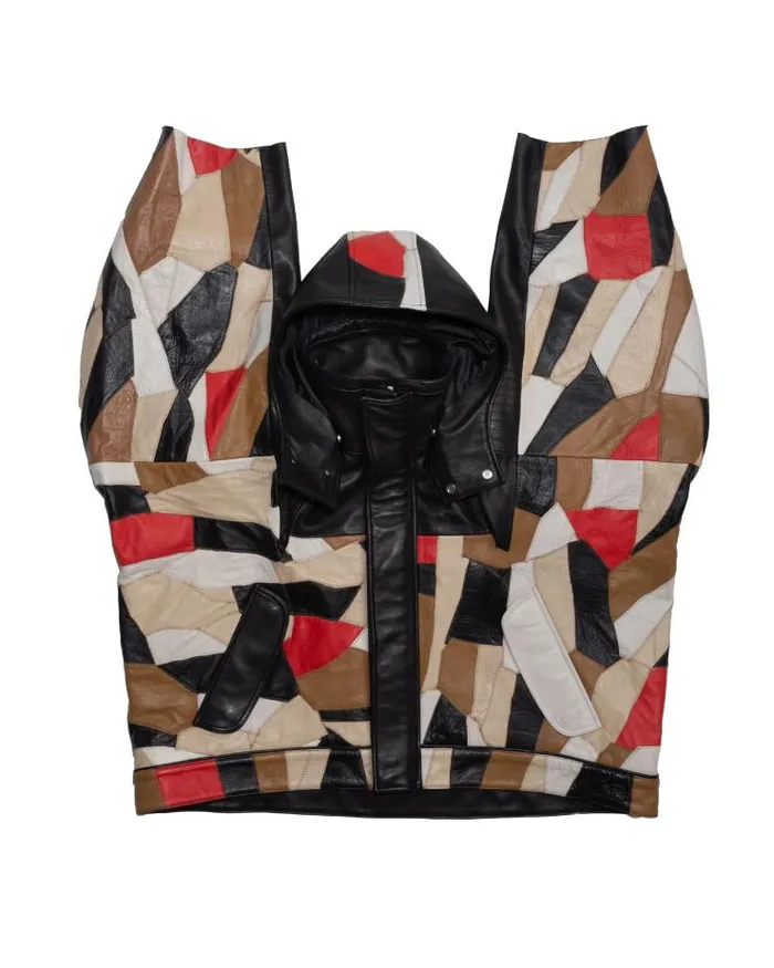 Henrik Vibskov Boutique Patch Leather Jacket 8211 Multi Women Jackets and Coats