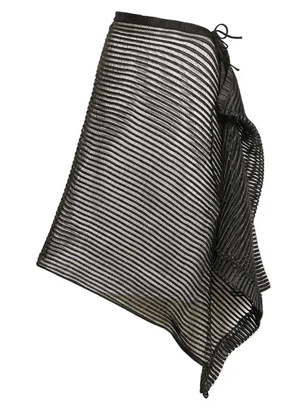 Henrik Vibskov Boutique Patricia Drape Skirt 8211 Black Women Skirts and Shorts