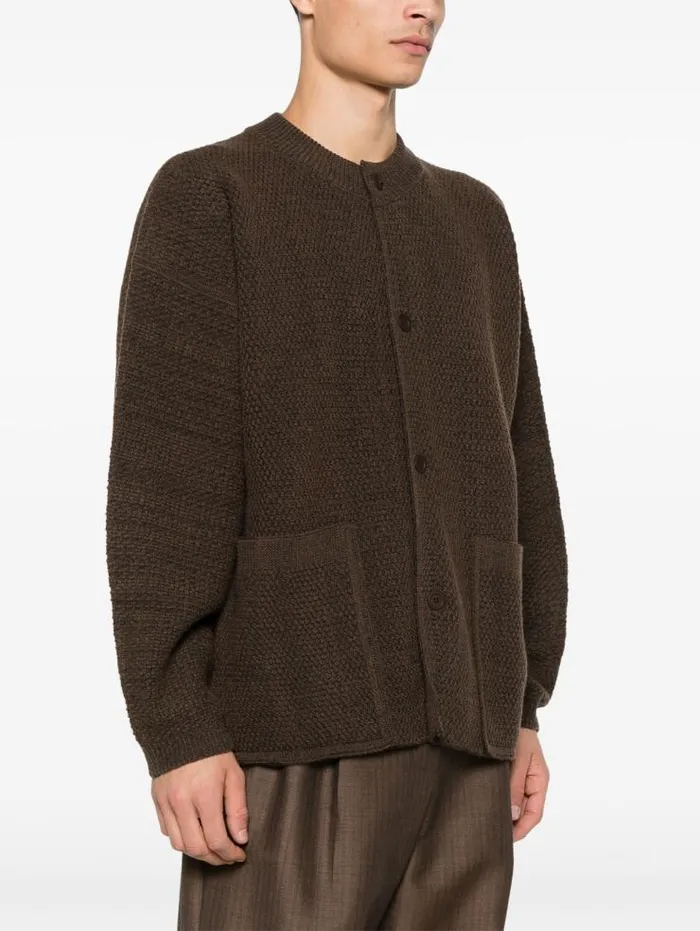 Henrik Vibskov Boutique Rustic Knitted Top 8211 Brown Men Knitwear