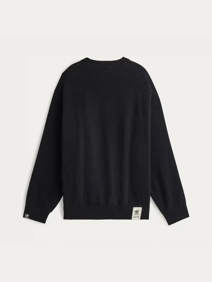 Henrik Vibskov Boutique SFTM Knit Crew Neck Sweatshirt 8211 Black Women Hoodies and Sweatshirts