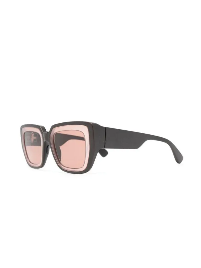Henrik Vibskov Boutique Studio 132 Sunglasses 8211 Ebony BrownPink Clay Men Sunglasses