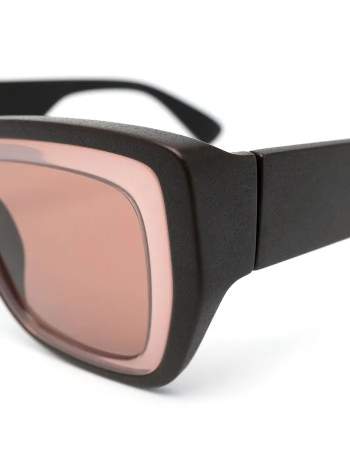 Henrik Vibskov Boutique Studio 132 Sunglasses 8211 Ebony BrownPink Clay Men Sunglasses