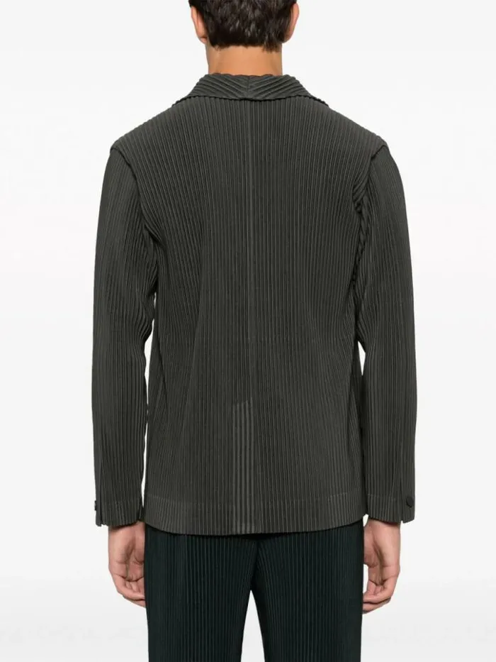 Henrik Vibskov Boutique Tailored Pleated Blazer 8211 Ebony Khaki Men Suits and Blazers