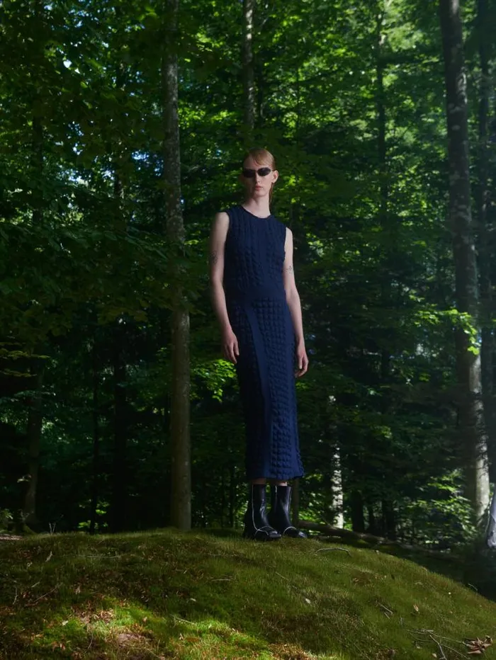 Henrik Vibskov Boutique Tie Dress 8211 Midnight Blue Women Dresses