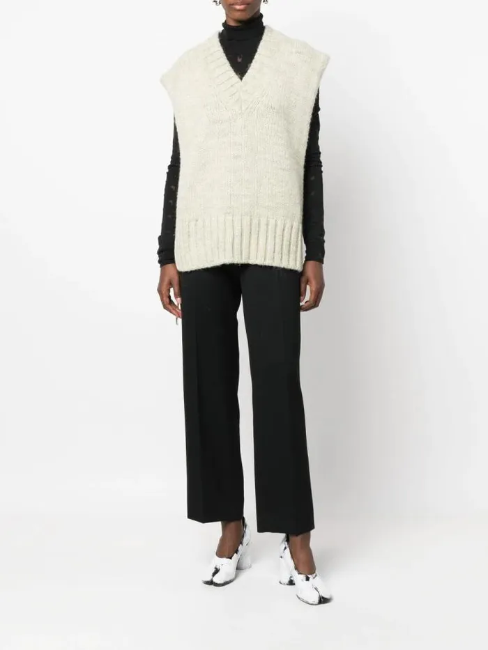 Henrik Vibskov Boutique VNeck Stole 8211 Pistacchio Women Tops