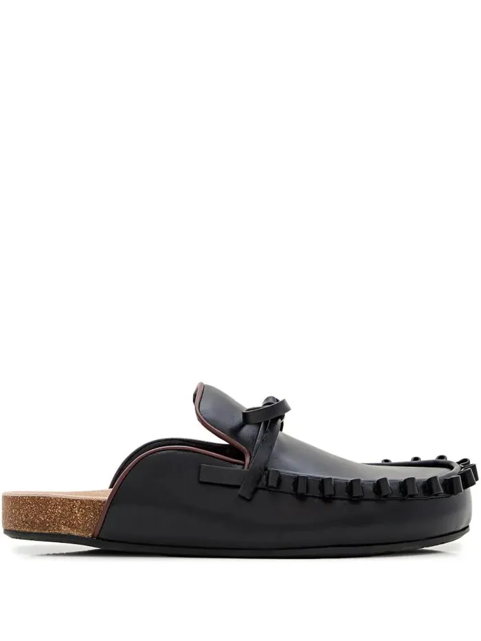 Henrik Vibskov Boutique Womens Ruffle Loafer 8211 Black Women Shoes
