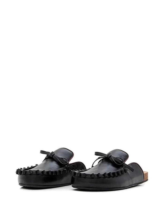 Henrik Vibskov Boutique Womens Ruffle Loafer 8211 Black Women Shoes