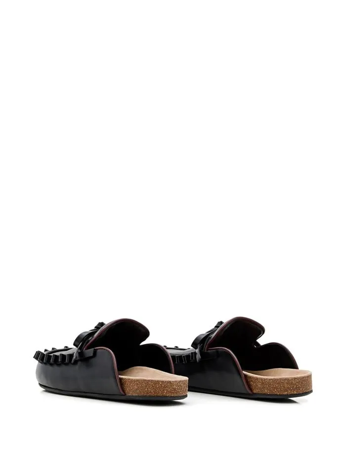 Henrik Vibskov Boutique Womens Ruffle Loafer 8211 Black Women Shoes