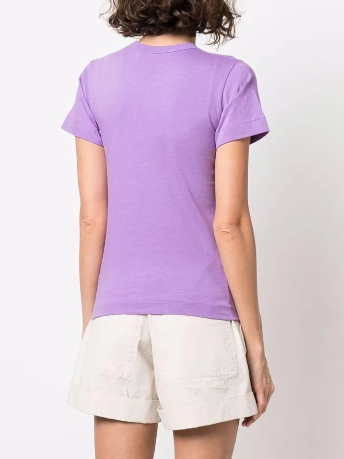 Henrik Vibskov Boutique Womens Short Sleeve T Shirt Small Red Heart 8211 Purple Women Tops