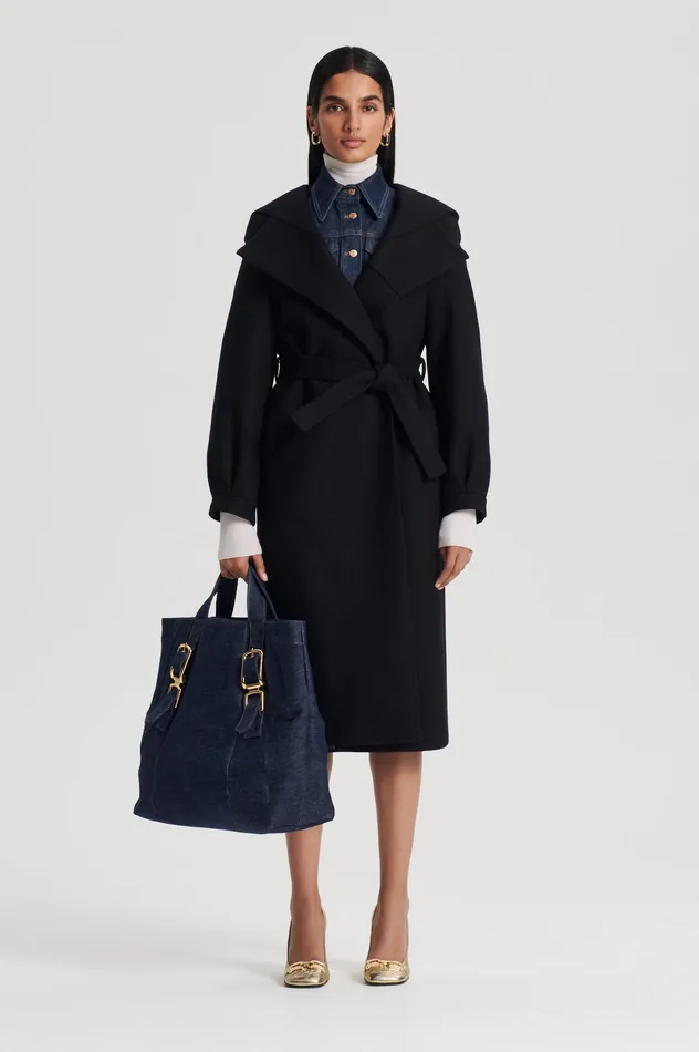 HOODED DUFFLE BLACK Women Coats Scanlan Theodore