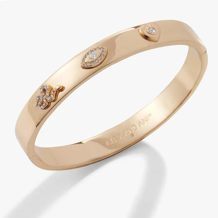 Iconic Women Alex And Ani Pav Evil Eye Hinge Bangle Bracelet Gold
