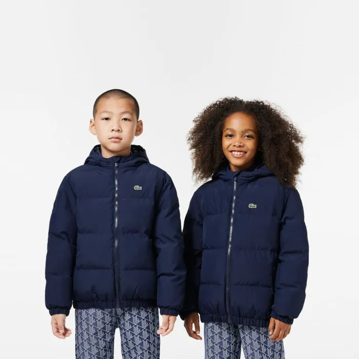 Jackets and Coats Kids Lacoste Kids039 Hooded Puffer Jacket With Crocodile Navy Blue 166 Jackets and Coats Kids Lacoste Kids039 Hooded Puffer Jacket With Crocodile Navy Blue 166