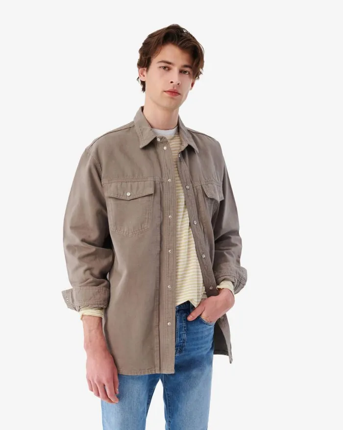 Jackets and Coats Men IRO KESMO DENIM OVERSHIRT