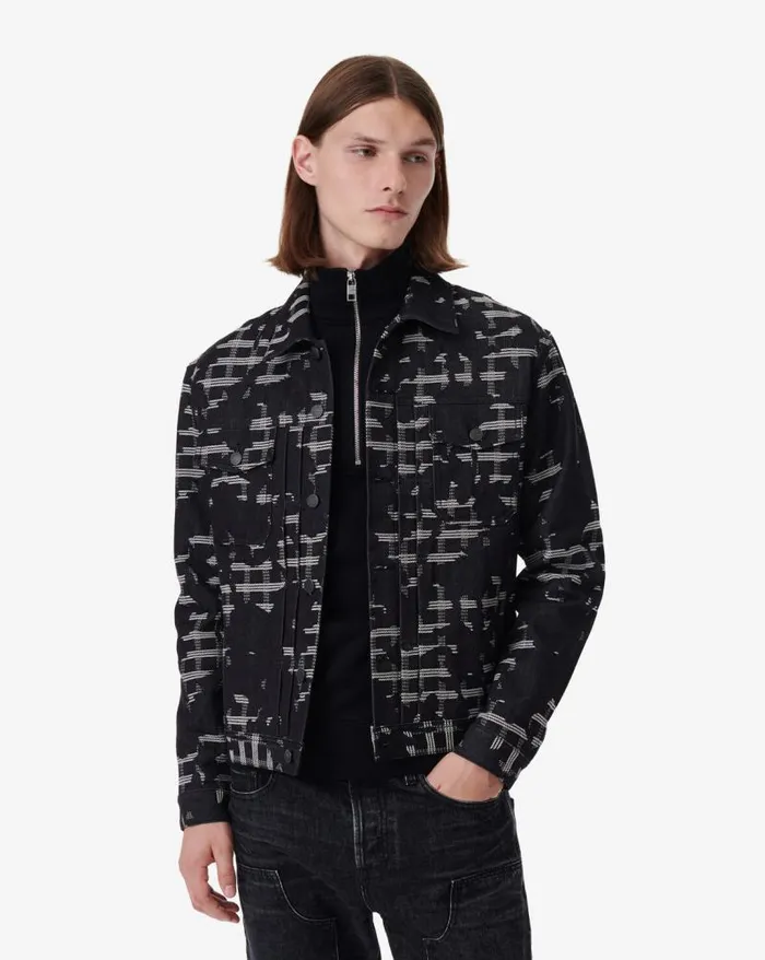 Jackets and Coats Men IRO YANIS PATTERNED DENIM JACKET