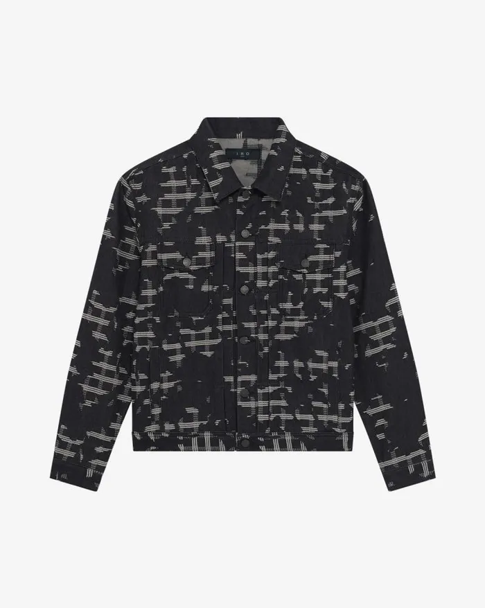 Jackets and Coats Men IRO YANIS PATTERNED DENIM JACKET