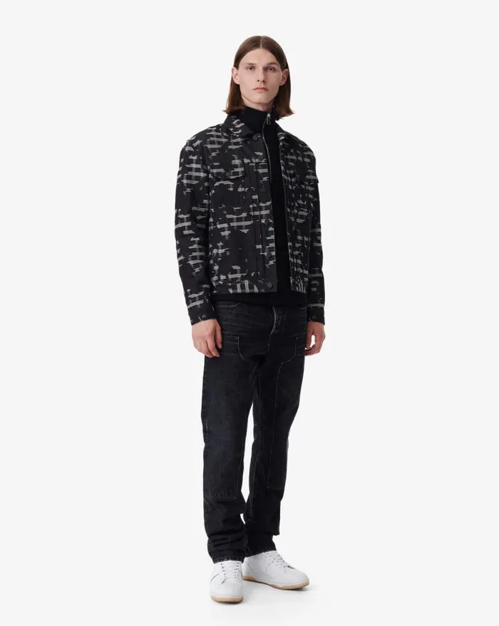 Jackets and Coats Men IRO YANIS PATTERNED DENIM JACKET
