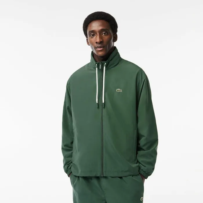 Jackets and Coats Men Lacoste Men039s Detachable Hood WaterResistant Jacket Dark Green Smi Jackets and Coats Men Lacoste Men039s Detachable Hood WaterResistant Jacket Dark Green Smi
