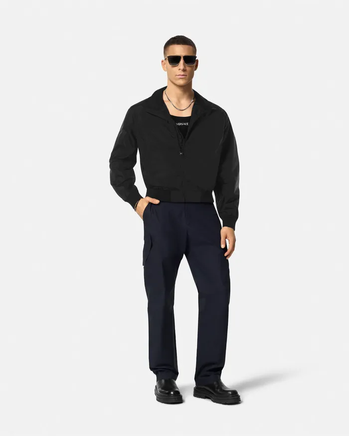 Jackets and Coats Men Versace Milano Stamp Blouson Jacket Black