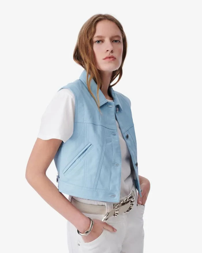 Jackets and Coats Women IRO ILVA LEATHER VEST
