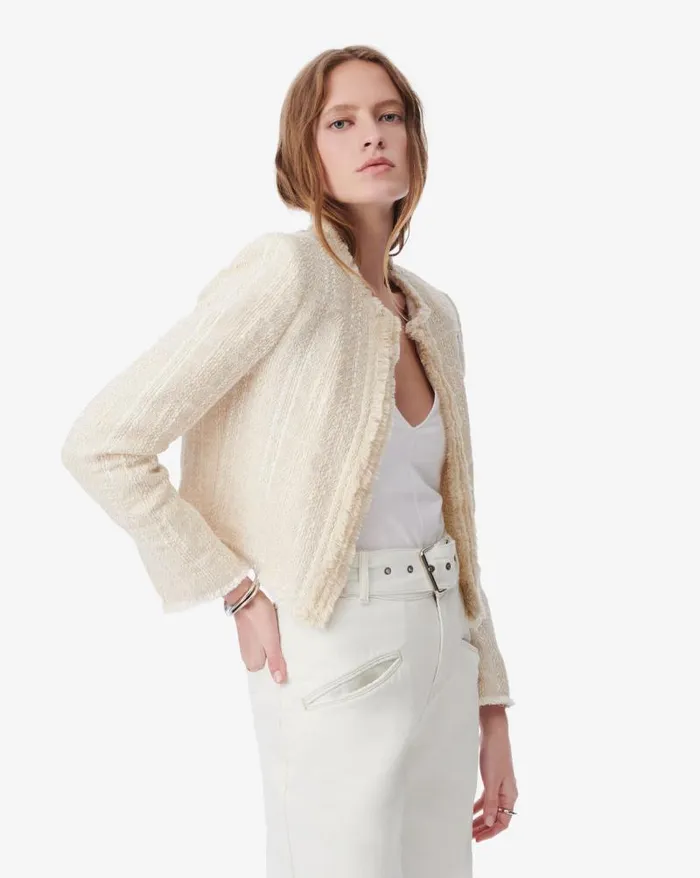 Jackets and Coats Women IRO INAS FRINGED TWEED JACKET