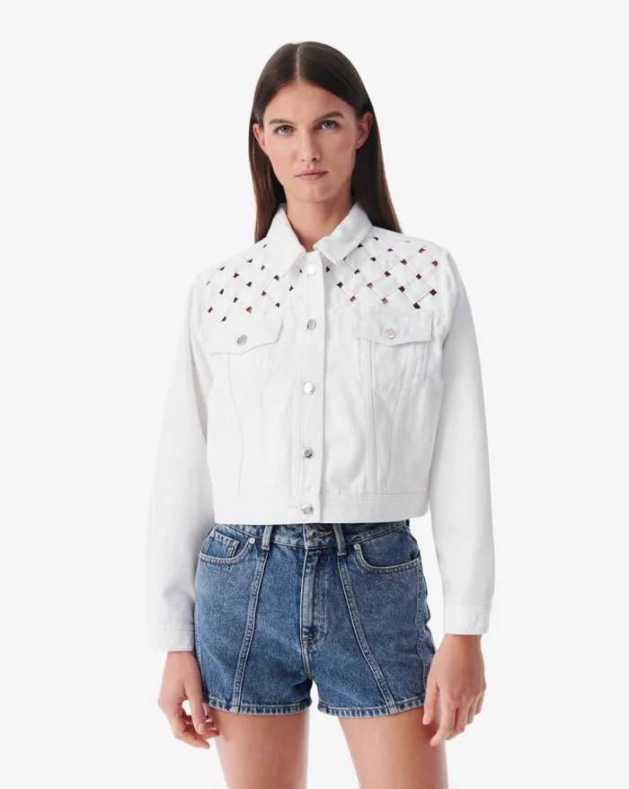 Jackets and Coats Women IRO UBALDO CROPPED DENIM JACKET
