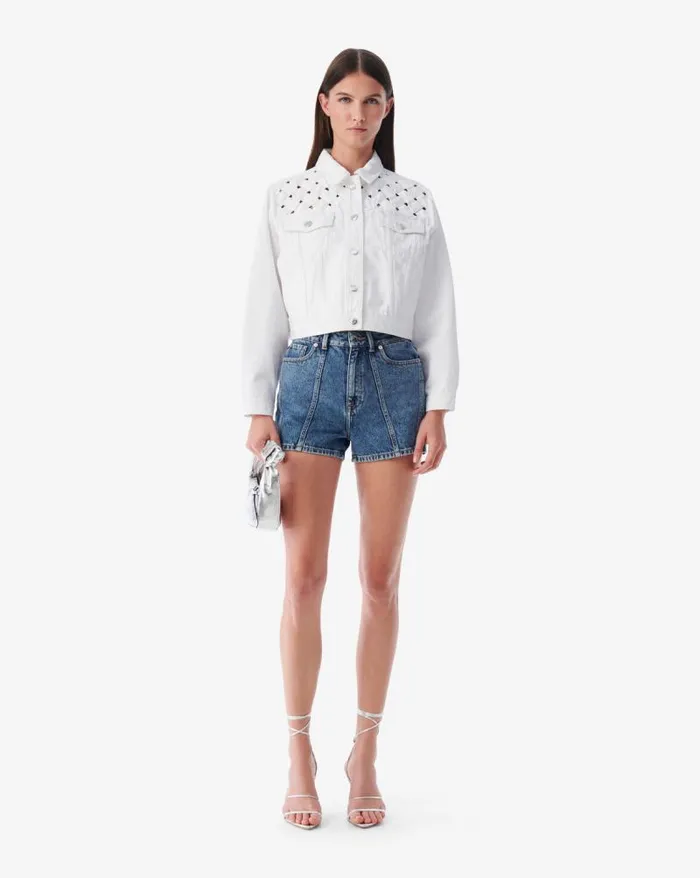 Jackets and Coats Women IRO UBALDO CROPPED DENIM JACKET