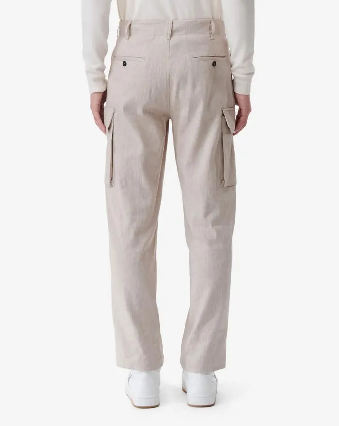 Jeans and Trousers Men IRO MATT LINENBLEND CARGO PANTS