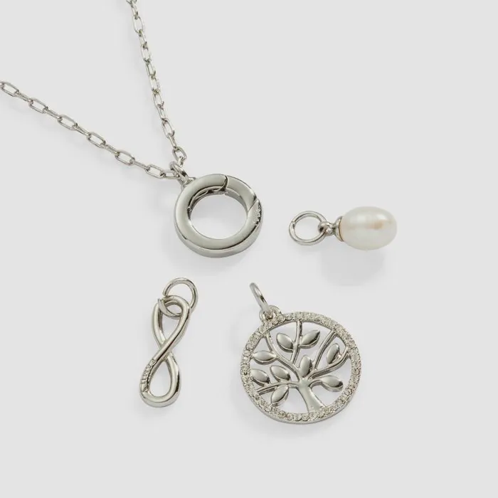 Jewelry Sets Women Alex And Ani Family Forever Necklace Silver