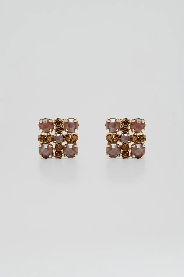 Jewelry Women OPAL STRASS STUDS SMOKEDTOPAZ Scanlan Theodore Jewelry Women OPAL STRASS STUDS SMOKEDTOPAZ Scanlan Theodore