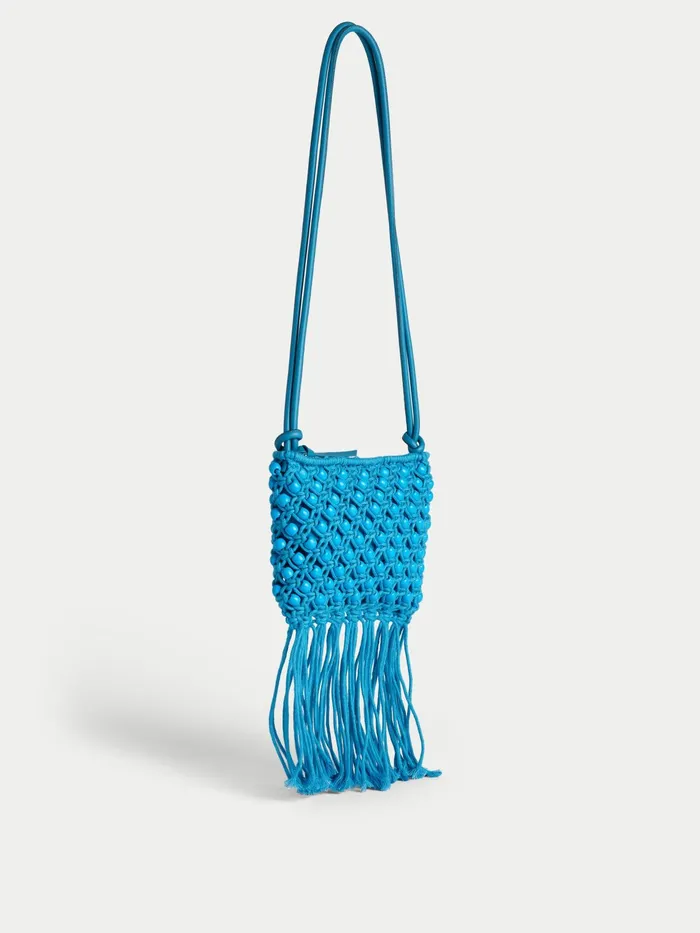 Jigsaw Bags and Clutches Women Brennan String Crossbody Bag Blue