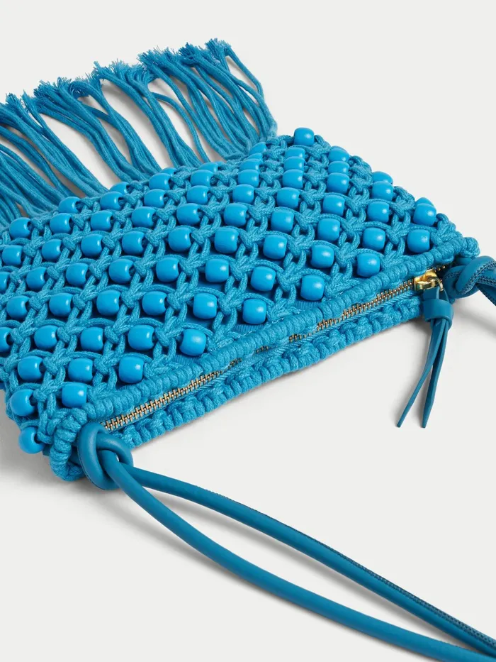 Jigsaw Bags and Clutches Women Brennan String Crossbody Bag Blue