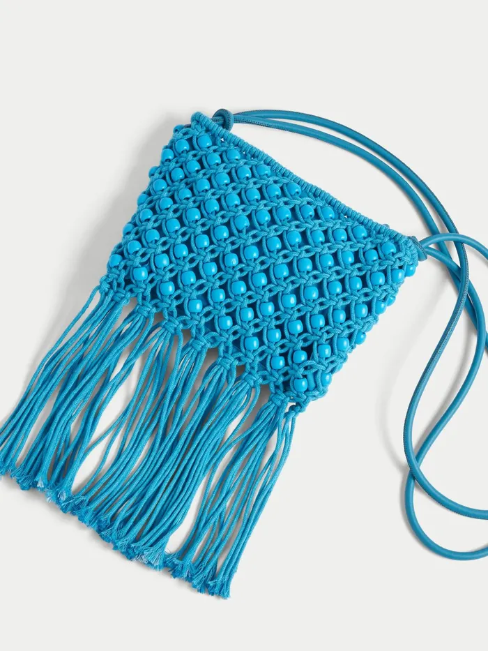 Jigsaw Bags and Clutches Women Brennan String Crossbody Bag Blue