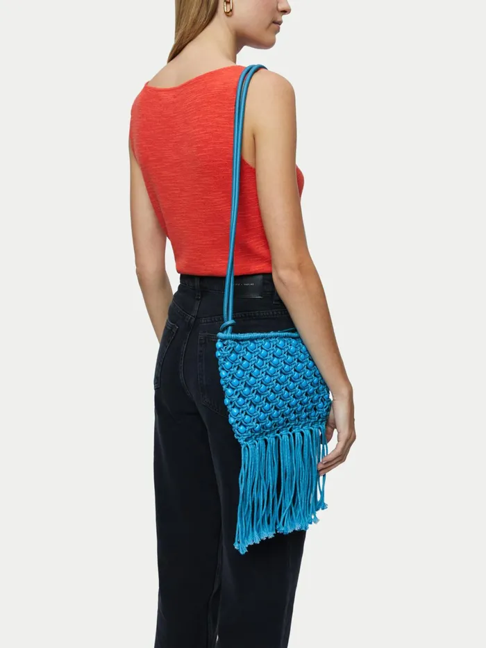 Jigsaw Bags and Clutches Women Brennan String Crossbody Bag Blue
