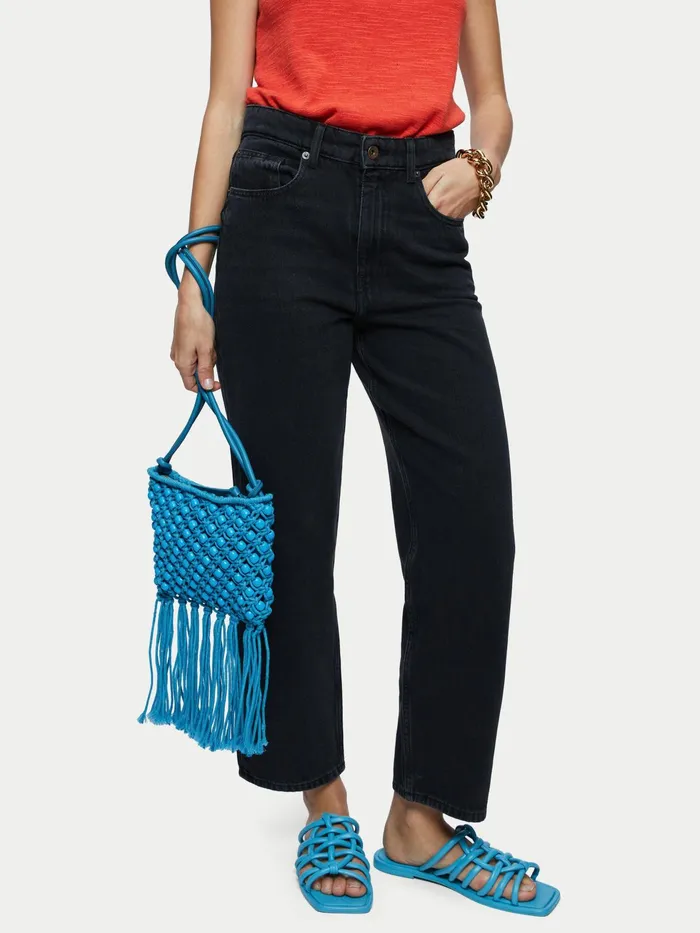 Jigsaw Bags and Clutches Women Brennan String Crossbody Bag Blue