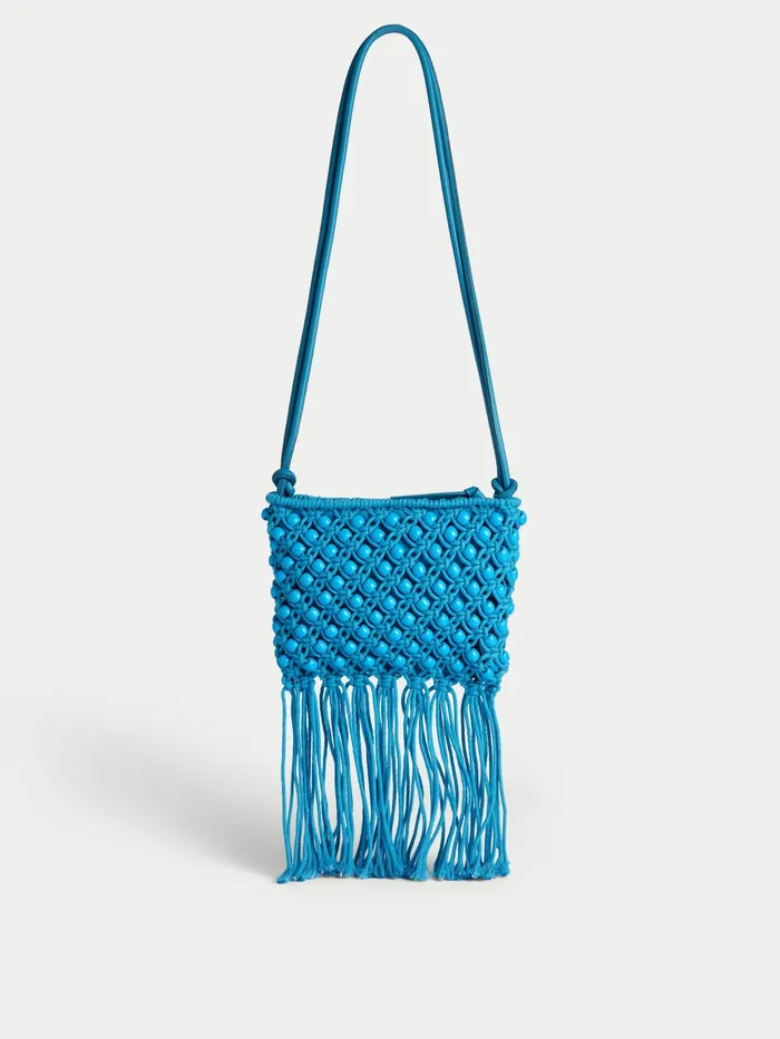 Jigsaw Bags and Clutches Women Brennan String Crossbody Bag Blue