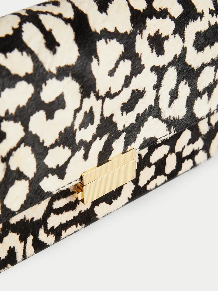 Jigsaw Bags and Clutches Women Livie Leopard Crossbody Bag Black