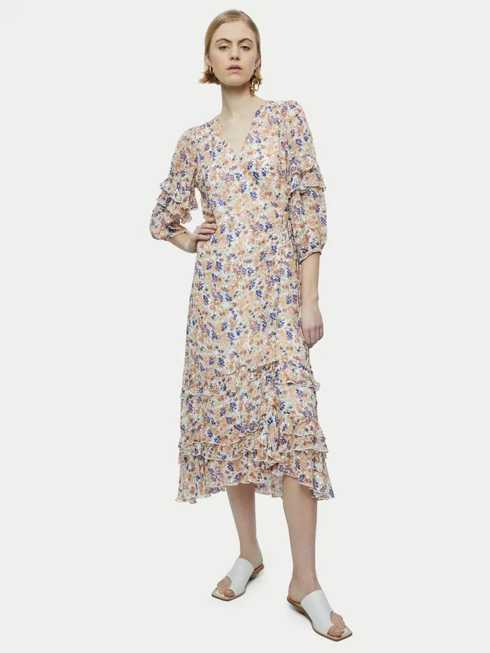 Jigsaw Dresses and Jumpsuits Women Bohemia Lurex Wrap Dress Multi