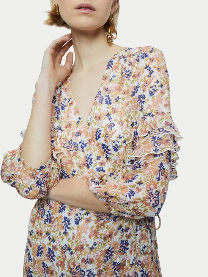 Jigsaw Dresses and Jumpsuits Women Bohemia Lurex Wrap Dress Multi