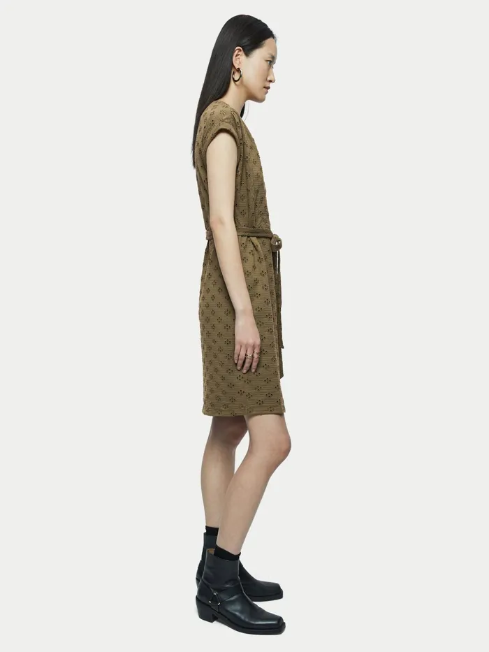 Jigsaw Dresses and Jumpsuits Women Cotton Broderie Wrap Dress Green