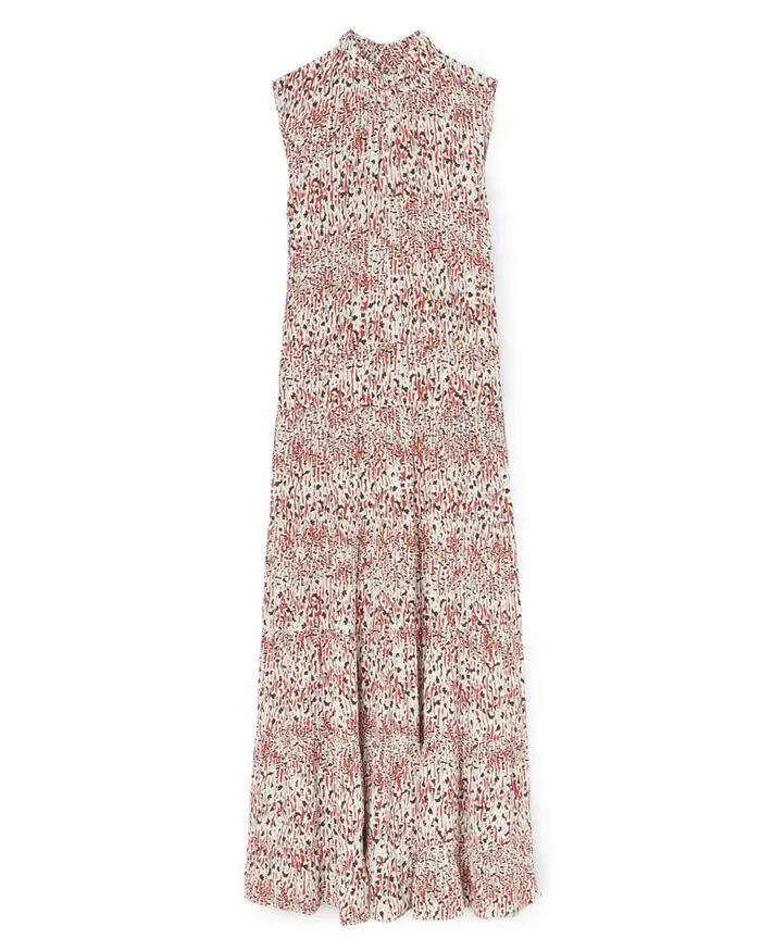 Jigsaw Dresses and Jumpsuits Women Leopard Meadow Sleeveless Maxi Red