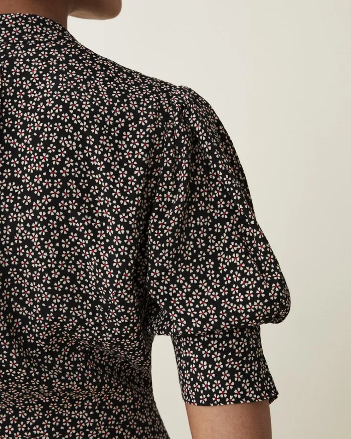 Jigsaw Dresses and Jumpsuits Women Mini Petals Floral Tea Dress Black