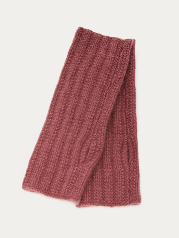 Jigsaw Hats and Gloves Women Cashmere Mittens Pink