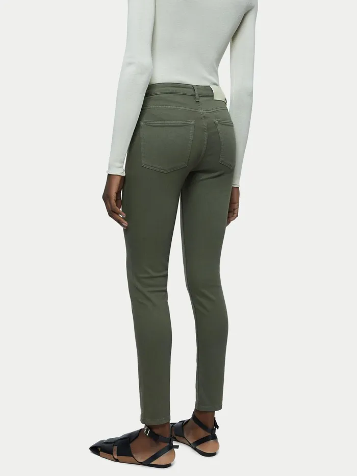 Jigsaw Jeans Women 30034 Hayne Garment Dye Jean Green