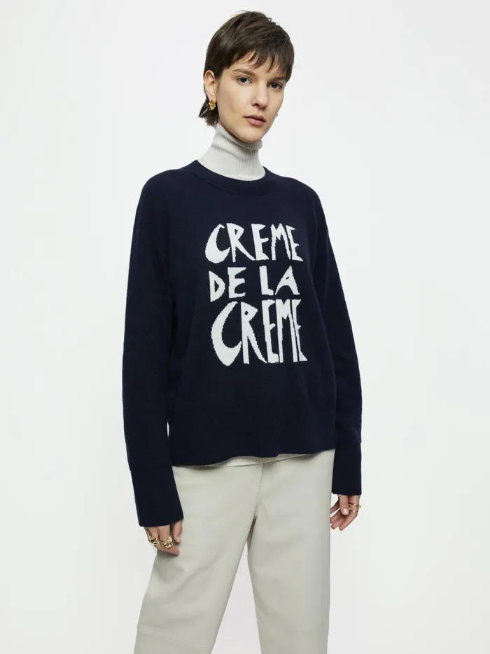 Jigsaw Knitwear and Cashmere Women Creme De La Creme Jumper Blue