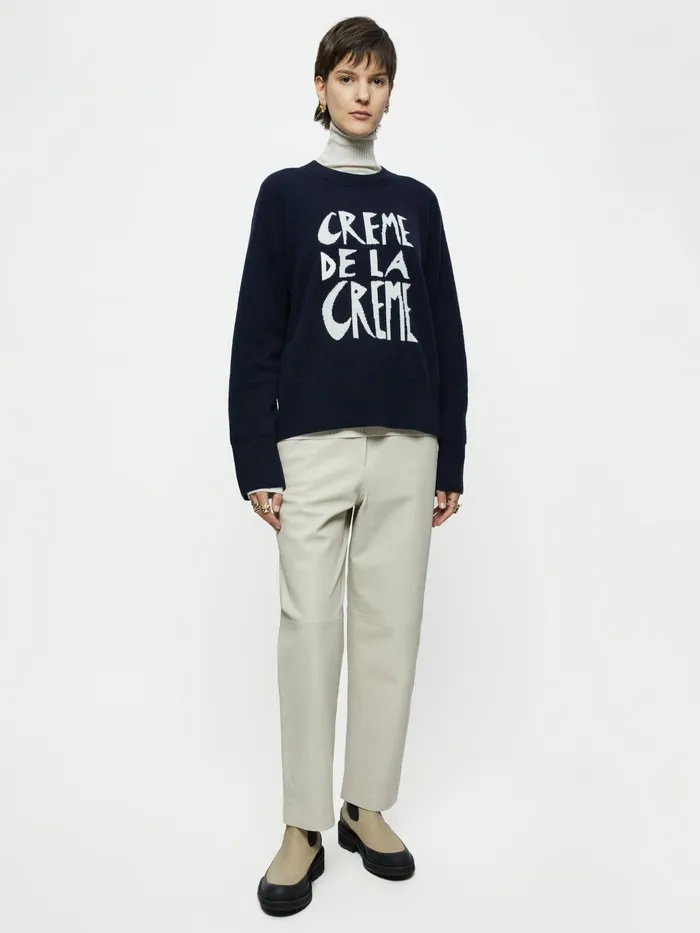 Jigsaw Knitwear and Cashmere Women Creme De La Creme Jumper Blue