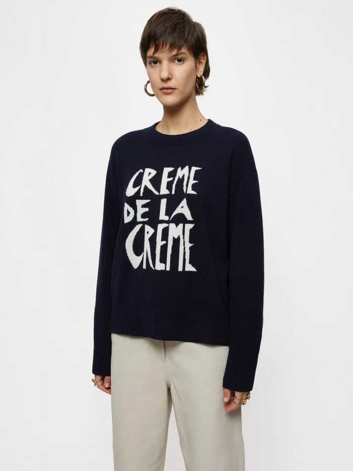Jigsaw Knitwear and Cashmere Women Creme De La Creme Jumper Blue