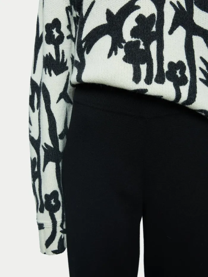 Jigsaw Knitwear and Cashmere Women Milano Knit Trouser Black