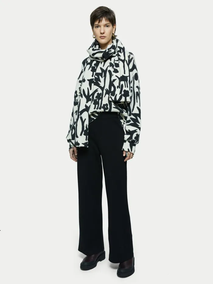 Jigsaw Knitwear and Cashmere Women Milano Knit Trouser Black